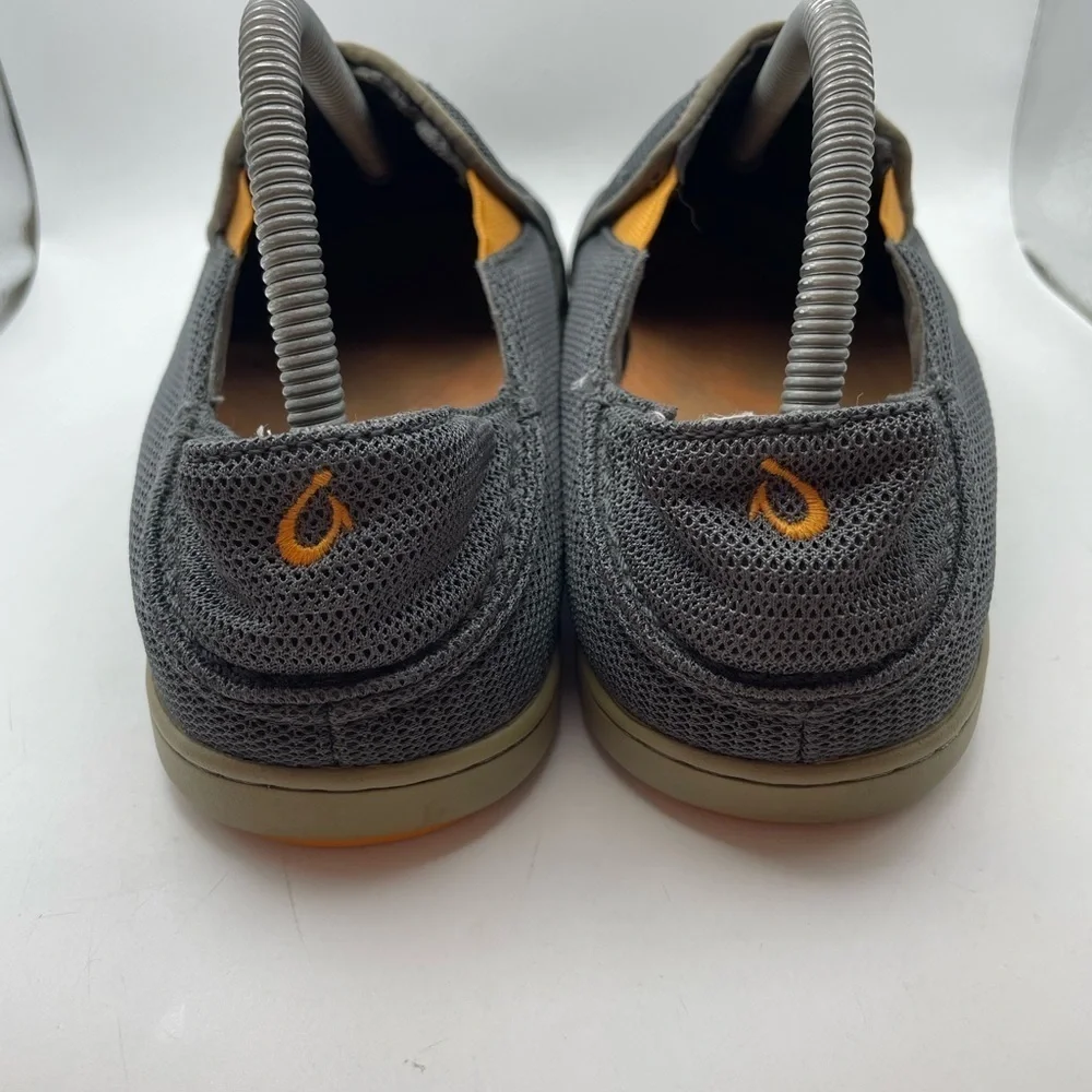 Olukai Nohea gray mesh men’s loafers size 8
